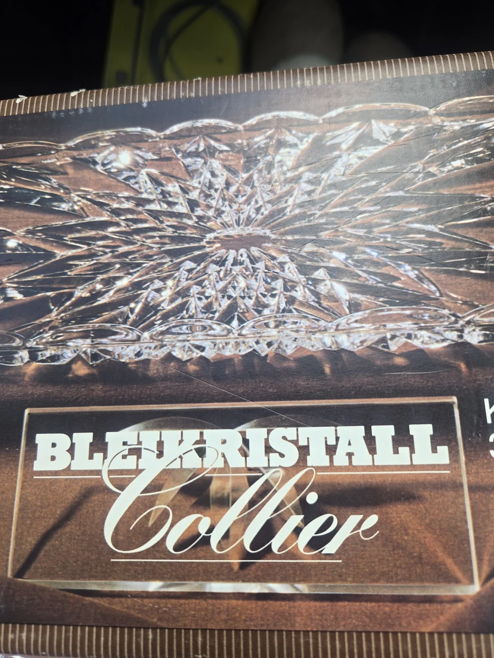 Blekristall Collier Cut Crystal Platter – Clear Sparkling Glass